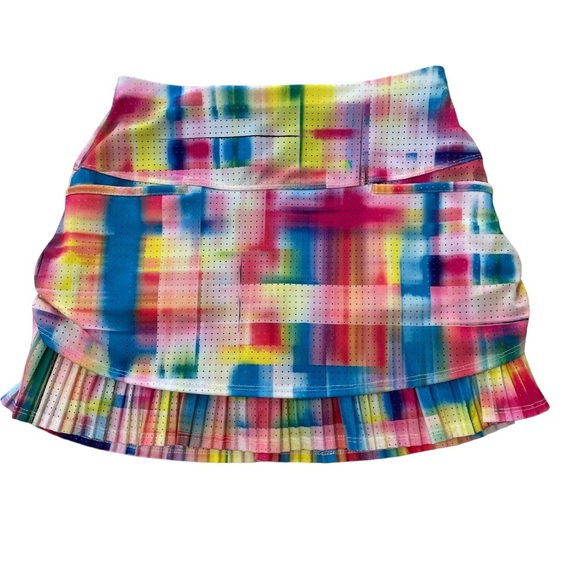 Lucky In Love Tropical Bliss Pleated Layered Tennis Skort Skirt Size XS NWT - Picture 7 of 8
